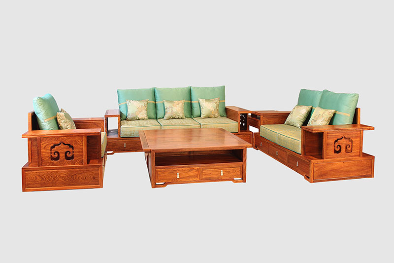 佛山中式实木沙发简直太美了